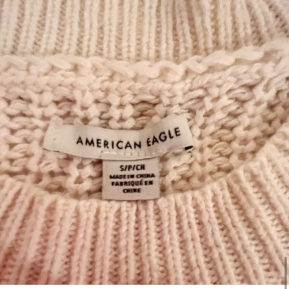 COPY - NWOT- American Eagle Off White Knit Pullover Sweater - Picture 5 of 6